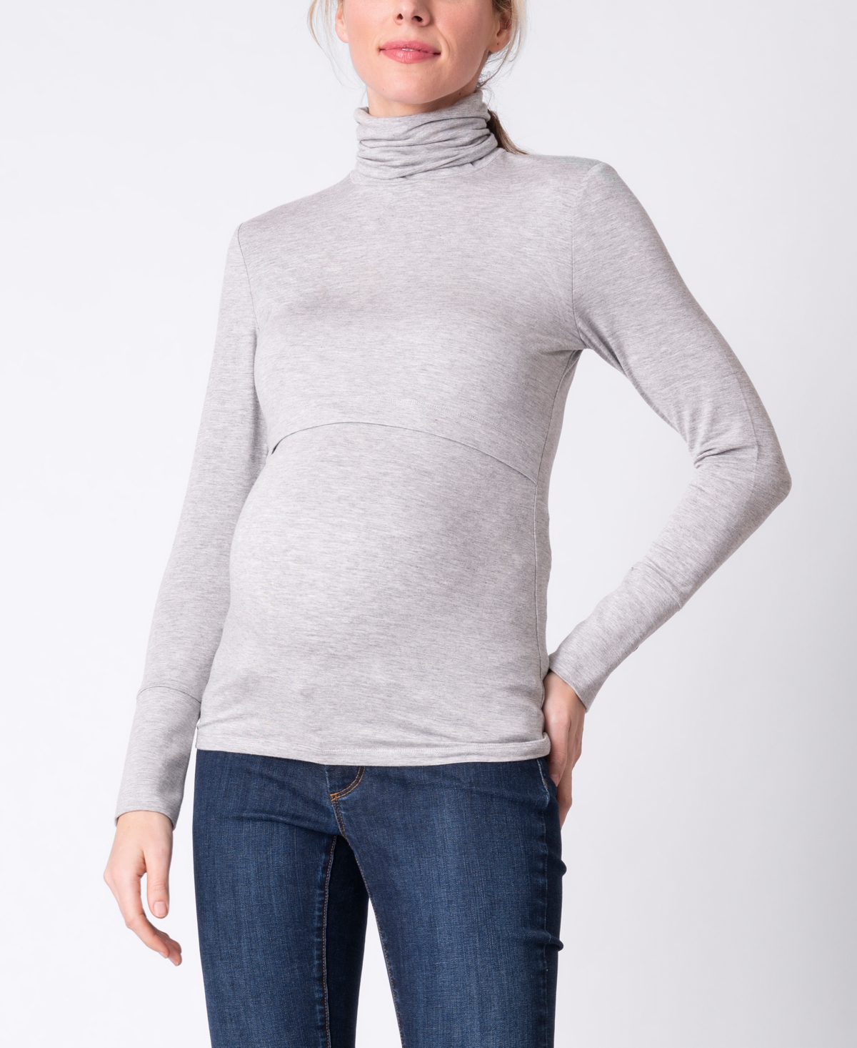 SERAPHINE WOMEN'S MATERNITY NURSING ROLL NECK TOP 