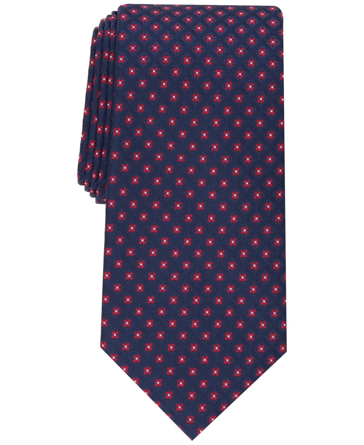 Men's Classic Neat Tie, Created for Macy's - Red