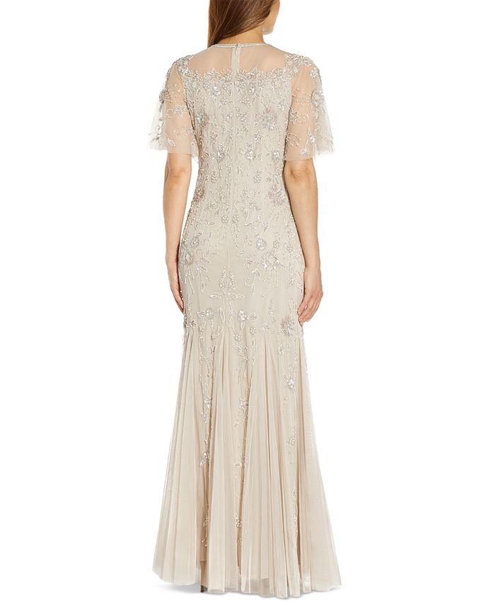 Adrianna papell flutter sleeve gown