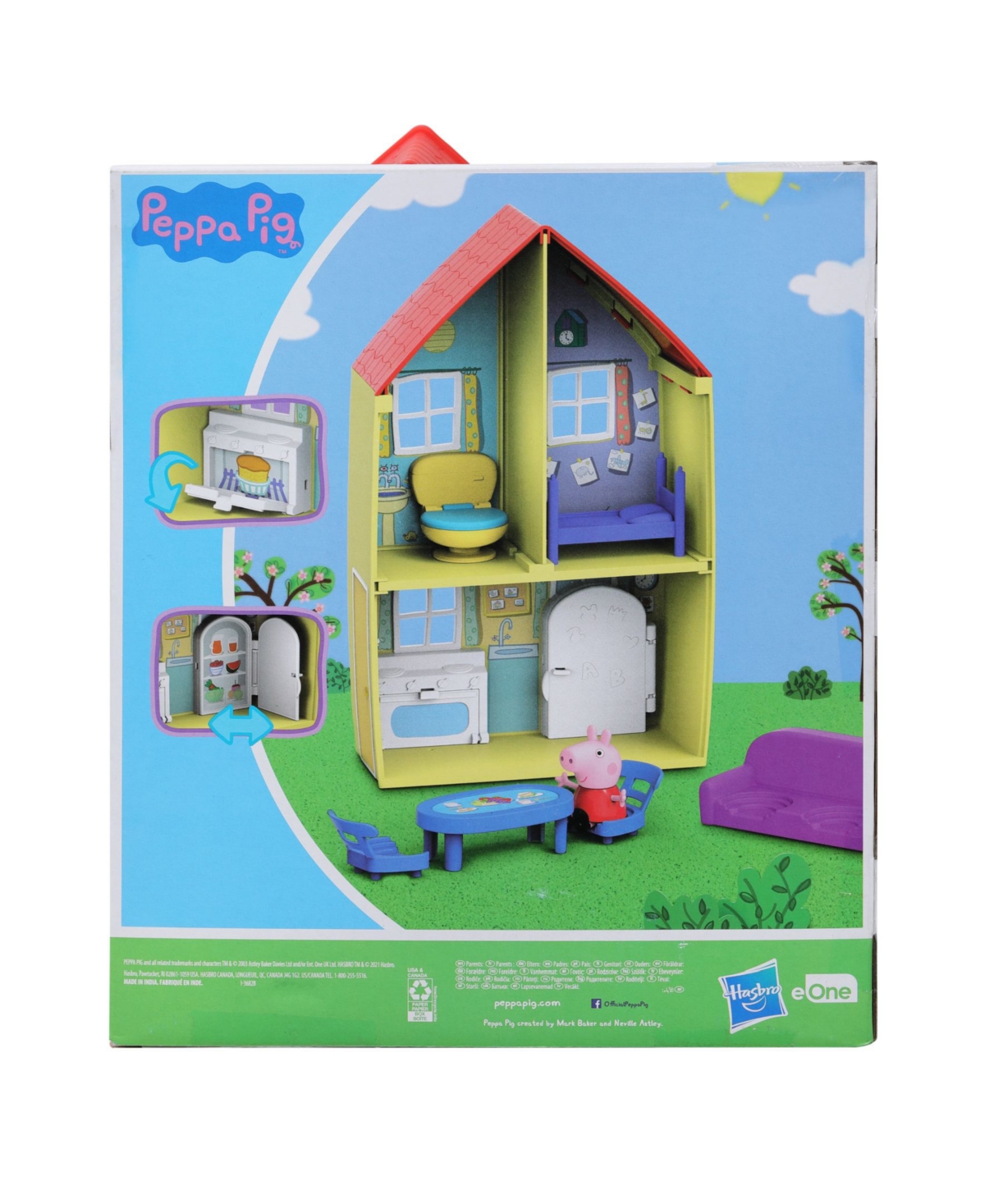 Shop Peppa Pig Pep Peppa's Opp House Set, 7 Piece In Multicolor