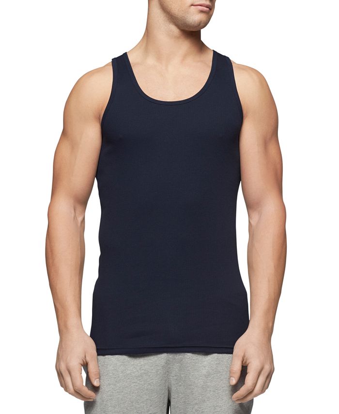Tommy Hilfiger Men's Three-Pack Cotton Classics Tank Top Shirts & Reviews -  Underwear & Socks - Men - Macy's