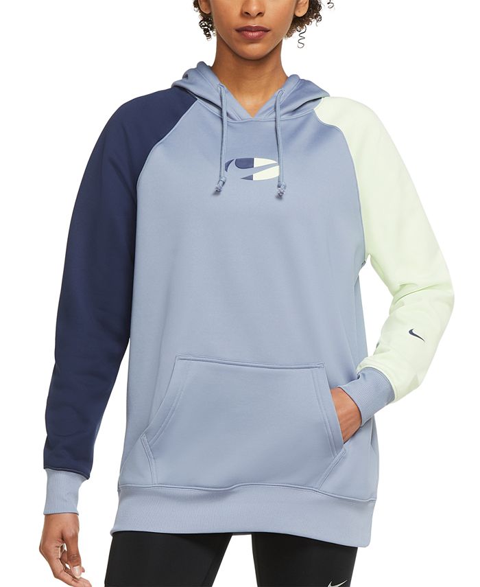 Nike Therma-FIT Plus Size Fleece Color-Block Training Hoodie - Macy's