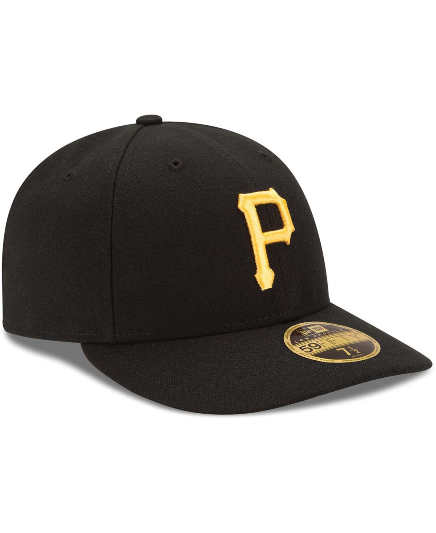 Мужская кепка New Era Black Pittsburgh Pirates Authentic Collection On Field Low Profile Game 59FIFTY Fitted Hat — фото 3