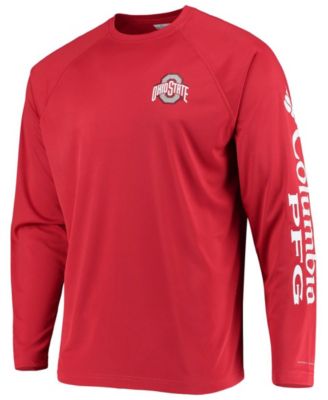 Men's PFG Ohio State Buckeyes Terminal Tackle Omni-Shade Long Sleeve T-Shirt