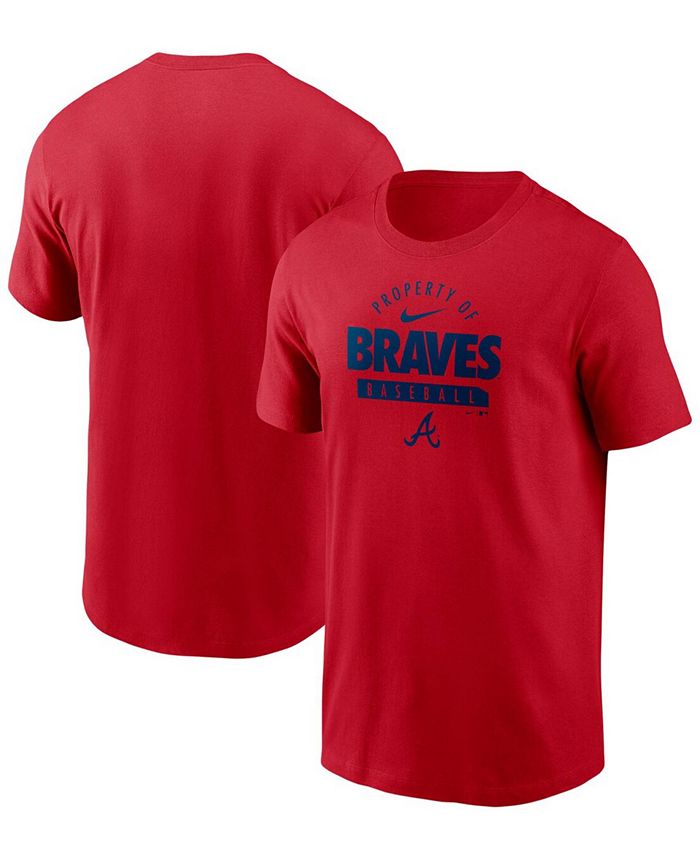 Nike Men's Atlanta Braves Primetime Property Of Practice T-Shirt - Macy's