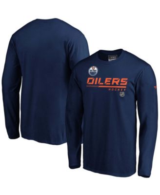 Fanatics - Men's Edmonton Oilers Authentic Pro Core Collection Prime Long Sleeve T-Shirt