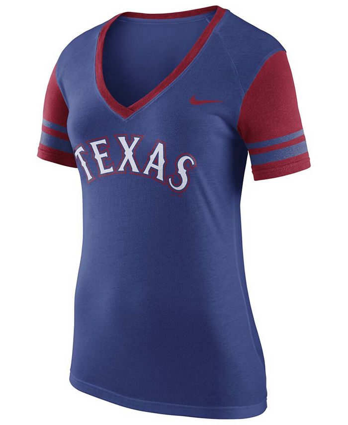 Men's Nike Red Texas Rangers Team Wordmark T-Shirt