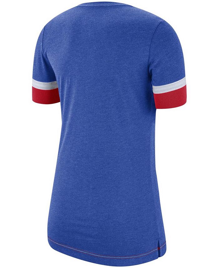 Nike Women's Royal Chicago Cubs Mesh V-Neck T-Shirt - Macy's