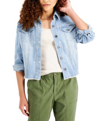 Macy's style and co denim jacket best sale