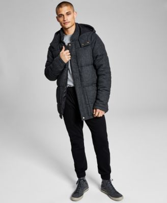 And Now This - Men's Herringbone Puffer Jacket