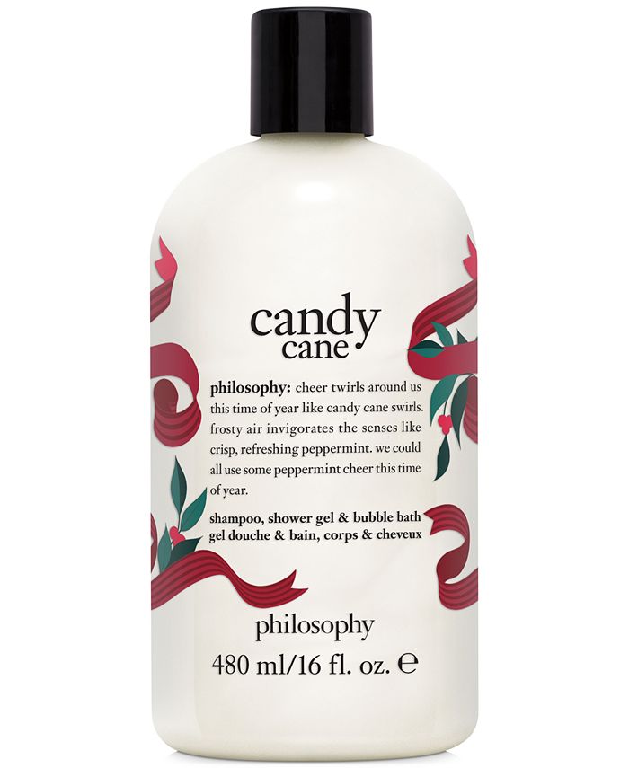 philosophy Candy Cane Shampoo, Shower Gel & Bubble Bath, 16-oz