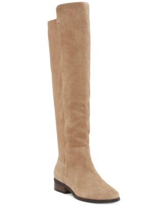 tan suede boots low heel