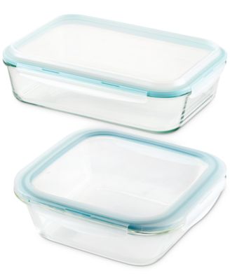 Lock n Lock - 4-Pc. Purely Better Bake Serve and Store Glass Baking Set