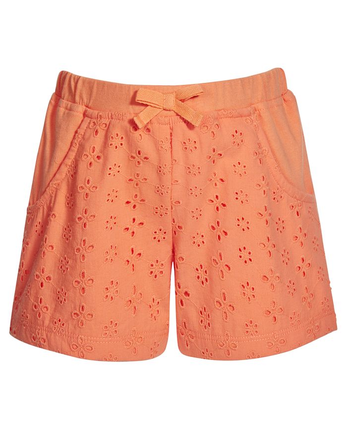 First Impressions Toddler Girls Eyelet Shorts, Created for Macy's - Macy's
