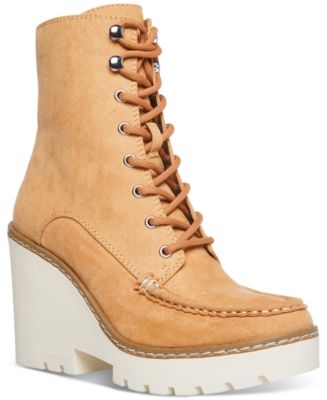 cool planet by Steve Madden Women's Marsh Lace-Up Wedge