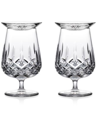 Connoisseur Lismore Rum Snifters & Tasting Caps, Set of 2  