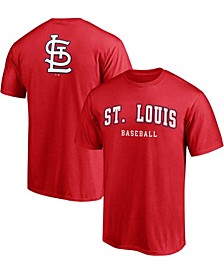 Men's Big and Tall Red St. Louis Cardinals City Arch T-shirt