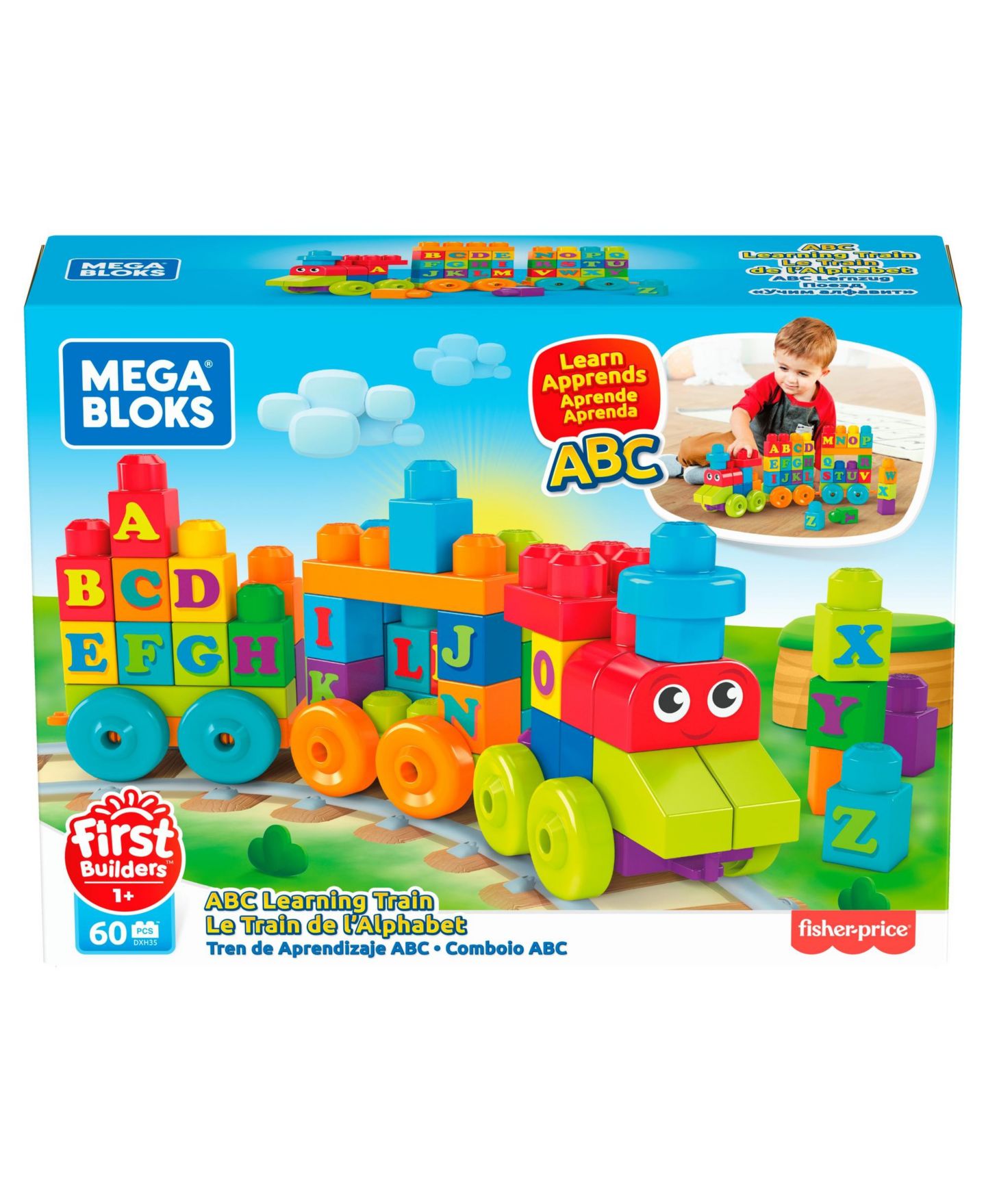 Детский конструктор Mega Bloks Building Basics Abc Learning Train — фото 3