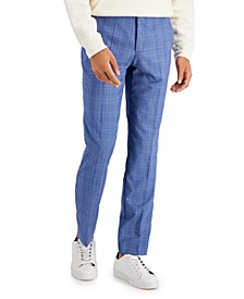 Hugo Boss Men's Modern-Fit Check Wool Suit Pants
