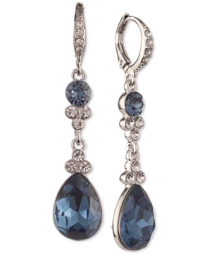 Givenchy Pear-Shape Crystal Double Drop Earrings & Reviews - Earrings -  Jewelry & Watches - Macy's