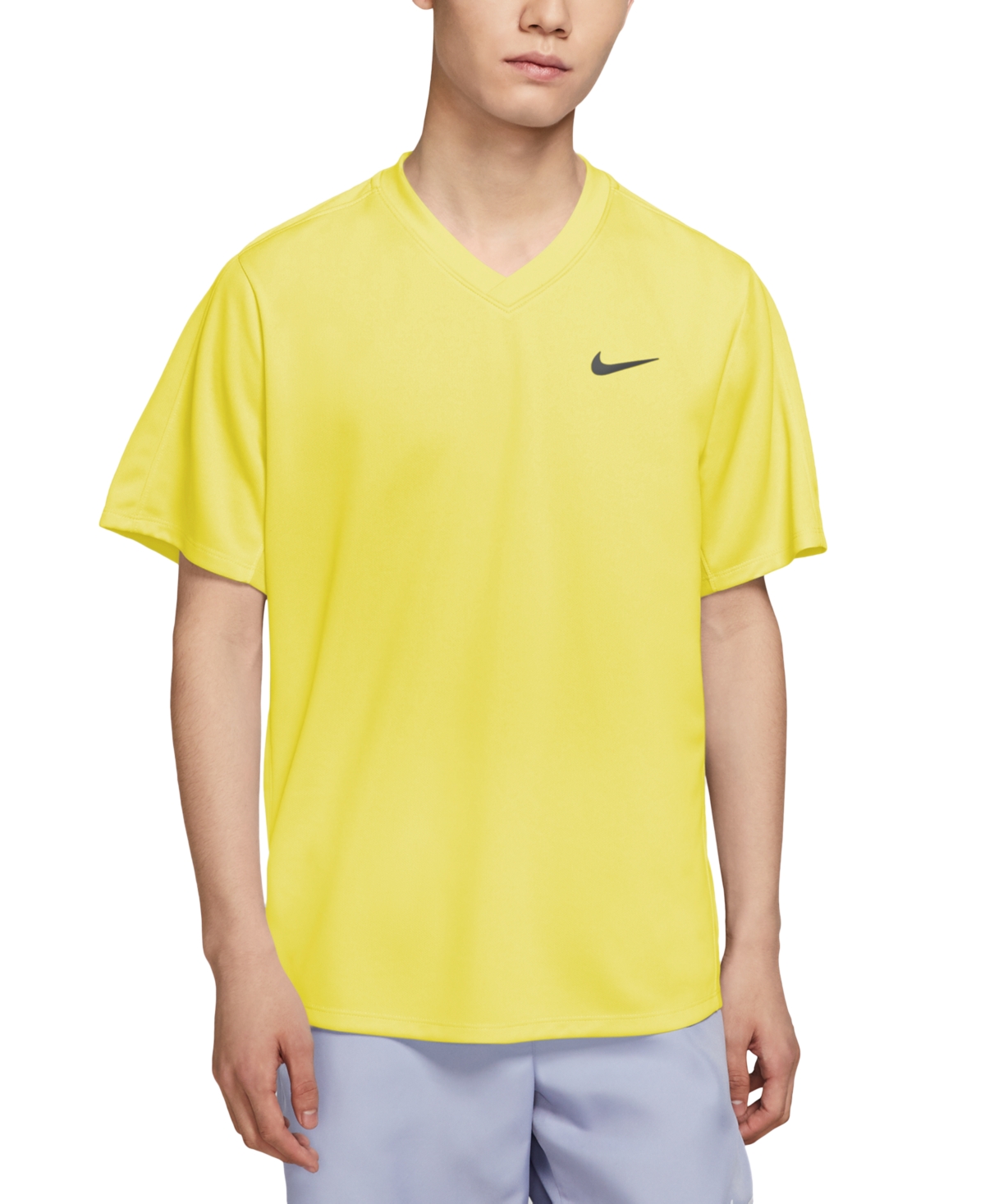 Nike Court Drifit Victory Tennis Shirt In Light Zitron ModeSens