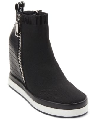 dkny wedge booties