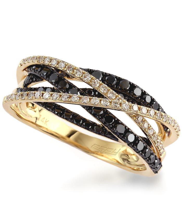EFFY Collection Caviar by EFFY Black 1 2 ct. t.w. and White 1