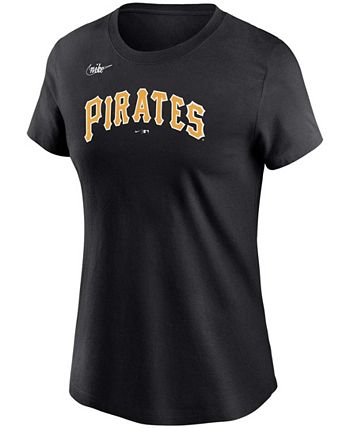 Men's Nike Roberto Clemente Black Pittsburgh Pirates Cooperstown Collection  Name & Number T-Shirt