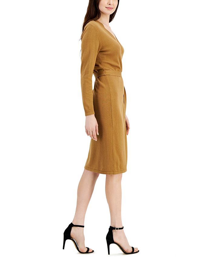 Anne Klein Sweater Wrap Dress Macy's