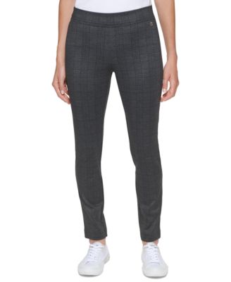 Calvin Klein - Plaid Pull-On Pants