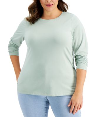 macy's style and co plus size tops