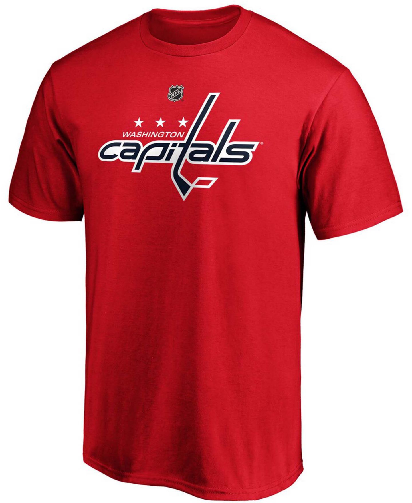 Мужская футболка Fanatics Tom Wilson Red Washington Capitals Team Authentic Stack Name and Number — фото 2