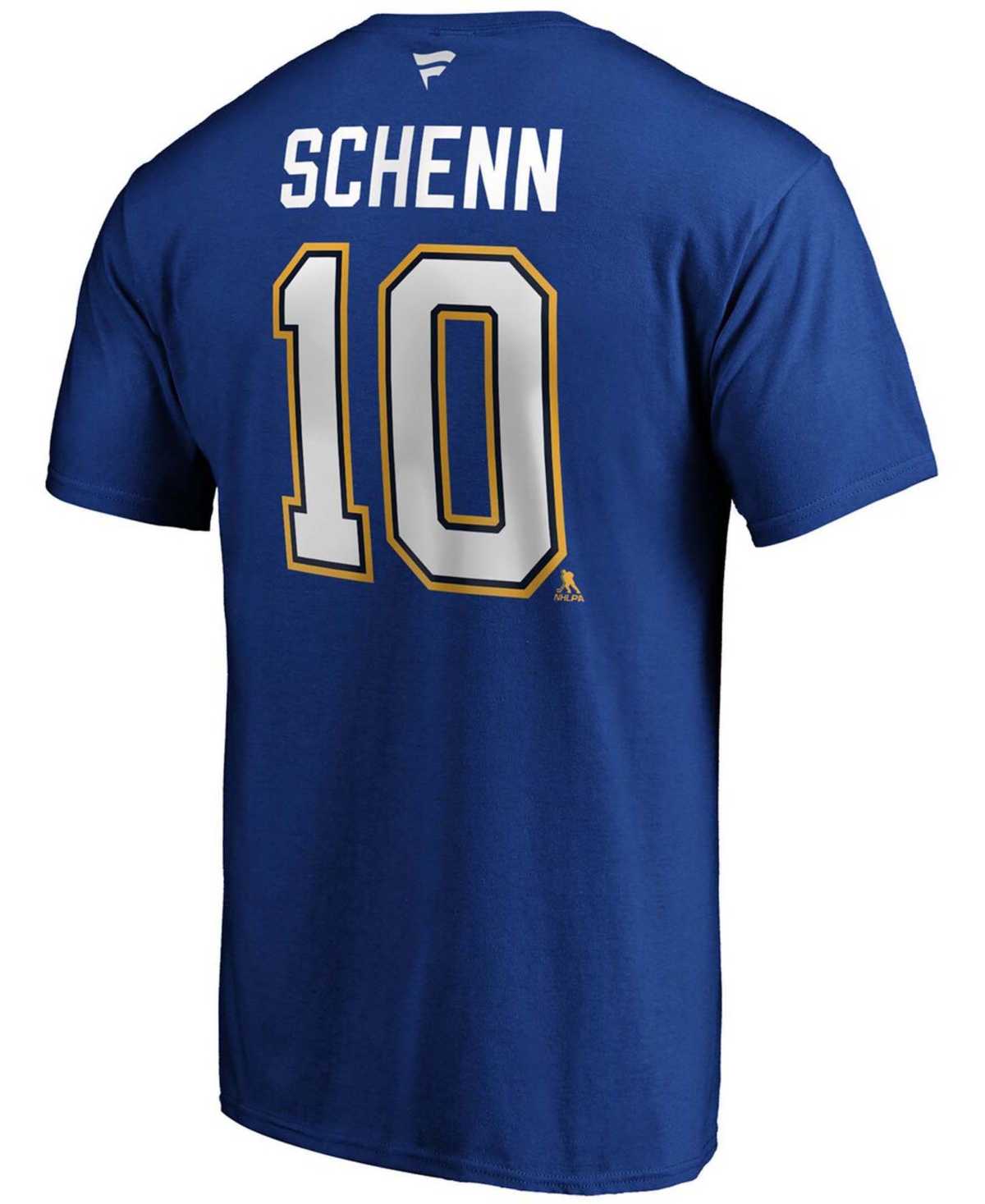 Men's Brayden SchennSt. Louis Blues Authentic Stack Player Name and Number T-shirt - Blue