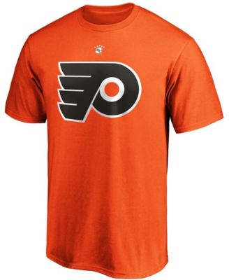 Men's Paul Coffey Orange Philadelphia Flyers Authentic Stack Retired Player Name and Number T-shirt
