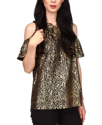 michael kors snakeskin top