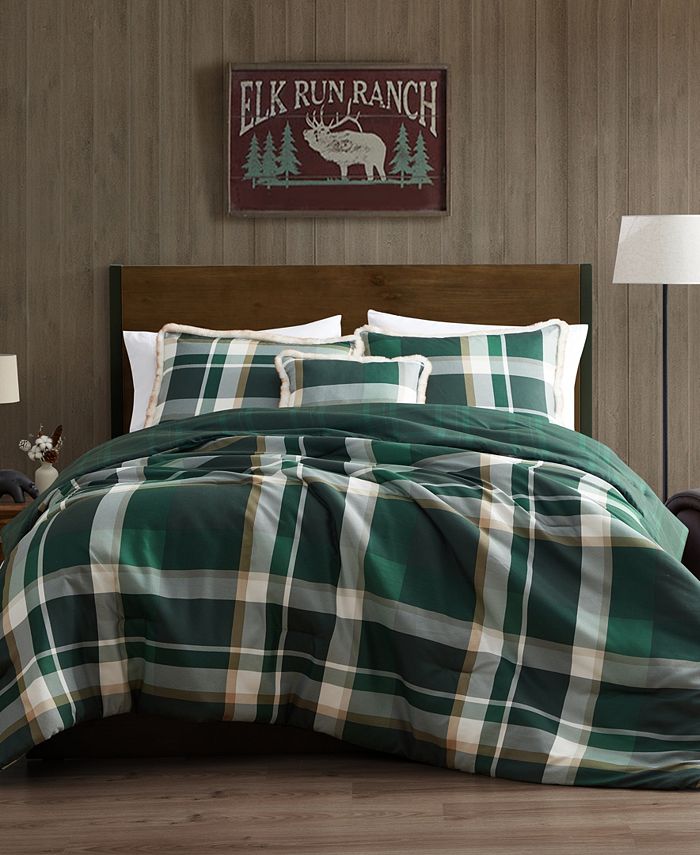 BEARPAW Curtis Plaid Reversible 3 Pc. Comforter Set, King Macy's