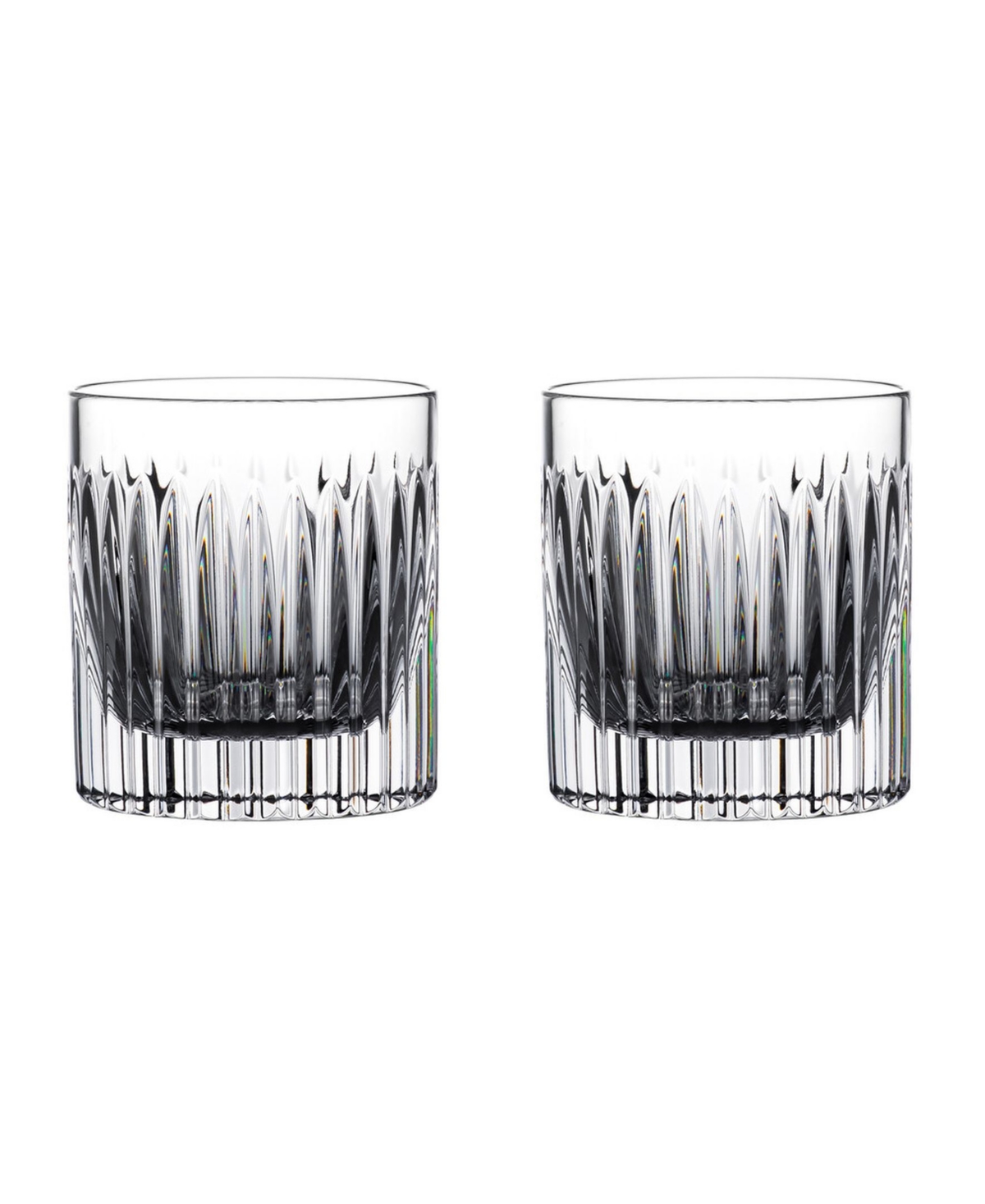 Waterford Connoisseur Aras Straight Tumbler 6 Oz, Set Of 2 In Clear