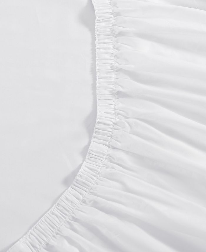 Vera Wang Solid Cotton Percale 4 Piece Sheet Set, King Macy's