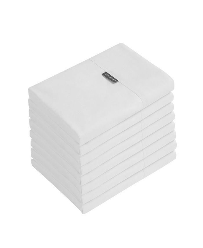 Vera Wang Solid Sateen 8 Piece Pillowcase Set, Standard Macy's