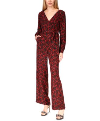 michael kors burgundy jumpsuit