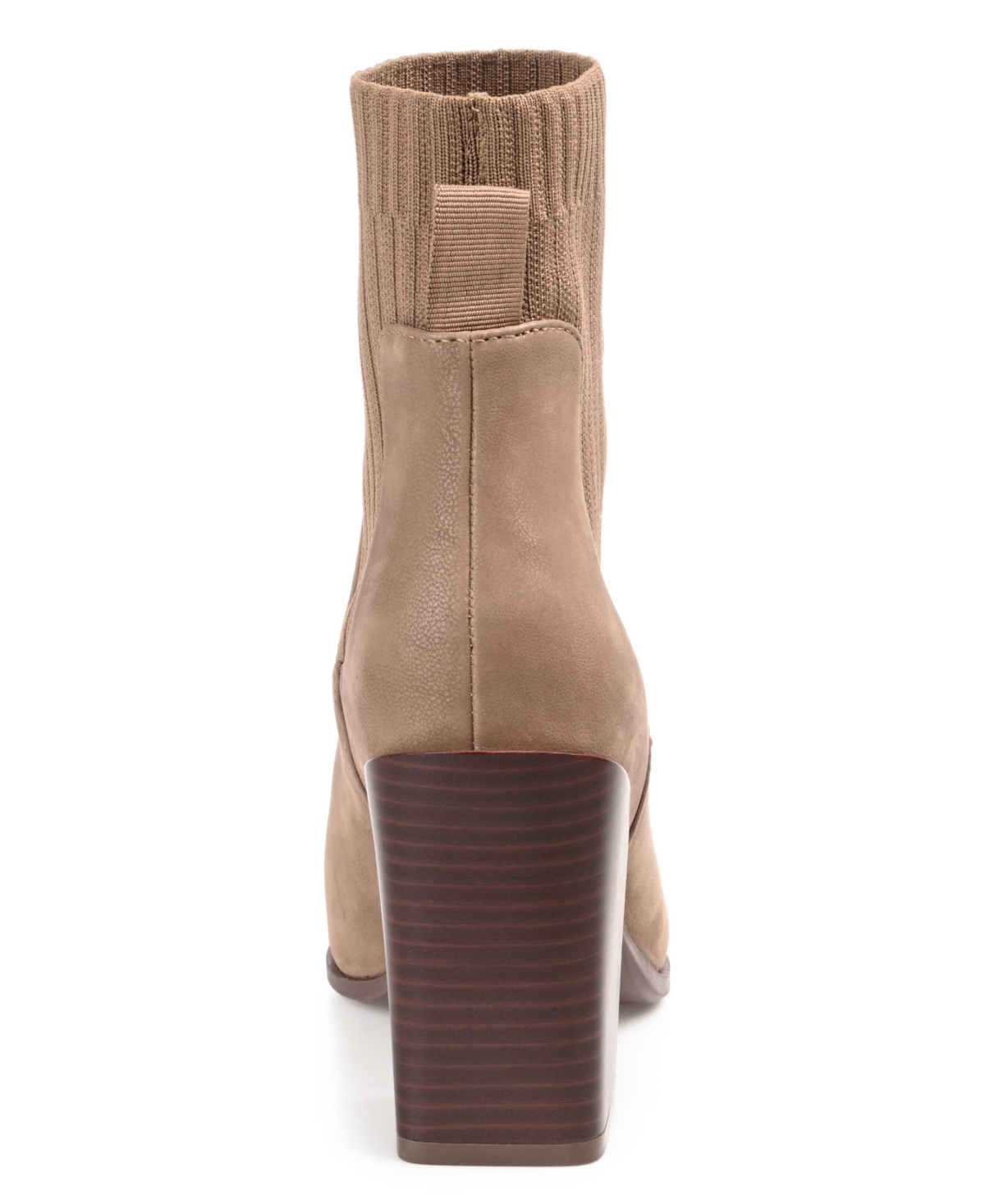 Journee Collection Women's Adalia Knit Block Heel Booties