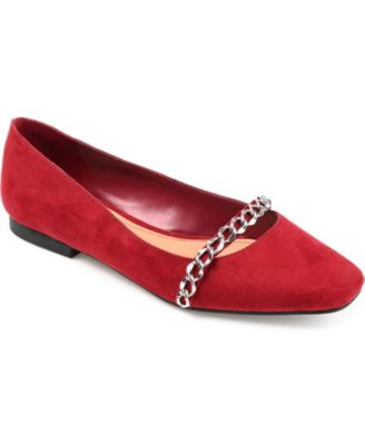 macys red flats