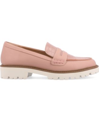 Journee Womens Kenly Medium and Wide Width Slip On Round Toe Loafer