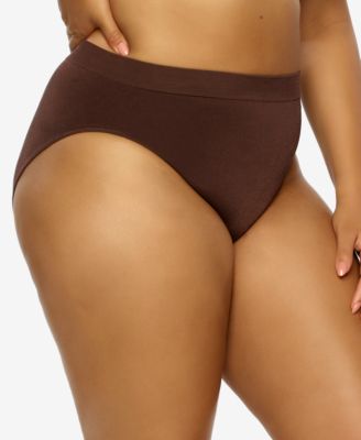 Plus Size Body Smooth Seamless High Leg Brief Panty