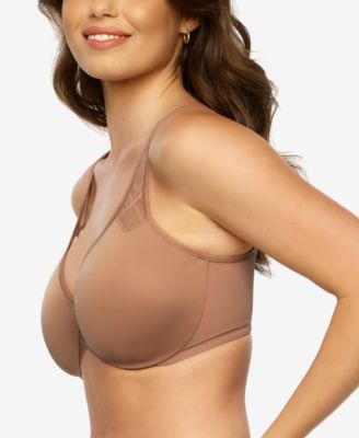 Plus Size Amaranth Cushioned Comfort Unlined Minimizer Underwire Bra