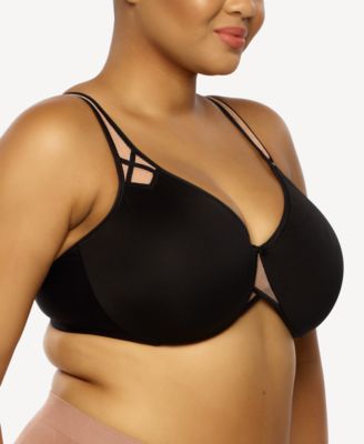 Plus Size Amaranth Cushioned Comfort Unlined Minimizer Underwire Bra