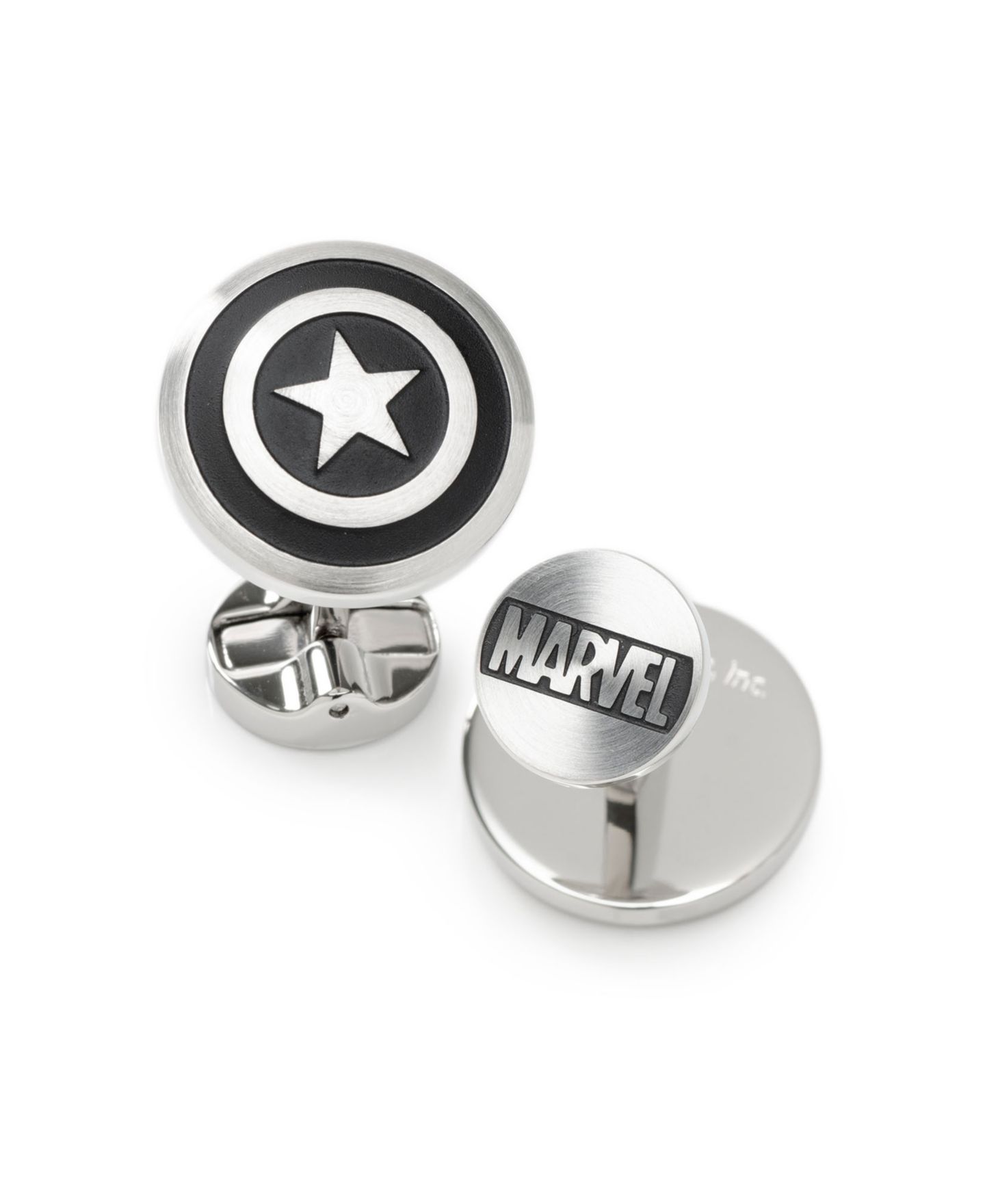 Мужские запонки Marvel Captain America Shield Cufflinks — фото 2
