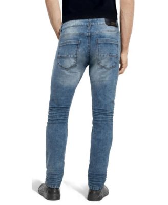 CULTURA Men's Slim-Fit Stretch Jeans with Silicone Grip