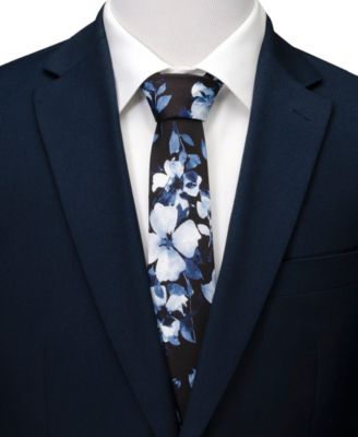 Men's Painted Floral Silk Tie