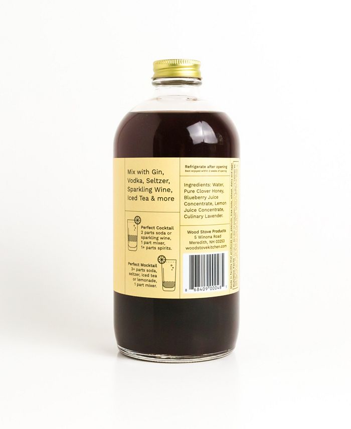 Wood Stove Kitchen Blueberry and Lavender Cocktail and Mocktail Mixer